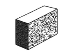 Grey Block Split Face Series Solid - Three Quarter - Grey