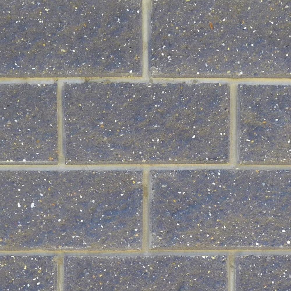 Split Face Block 100mm Solid - Half - Charcoal