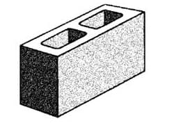 Grey Block 150mm Series Hollow - Full Length - Grey
