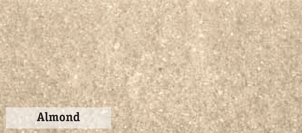 Coloured Block 200mm Series Closed End - Half - Almond