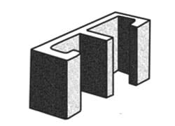 Grey Block 200mm Series Clean-out Stretcher - Grey