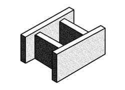 Grey Block 300mm Series 'H' Block - Grey