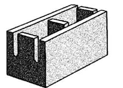 Grey Block 200mm Series Knock-out Bond Beam - Grey