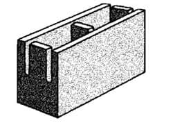 Grey Block 150mm Series Knock-out Bond Beam - Grey