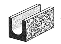 Grey Block Split Face Series Lintel - Grey