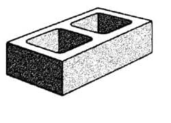 Grey Block 200mm Series Half High - Grey