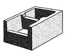 Grey Block 300mm Series Closed End - Grey
