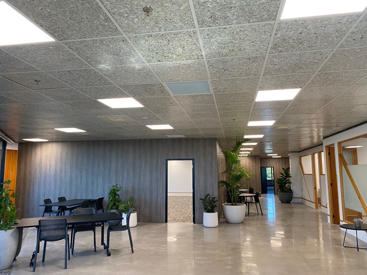 Exposed Internal Ceiling Tiles