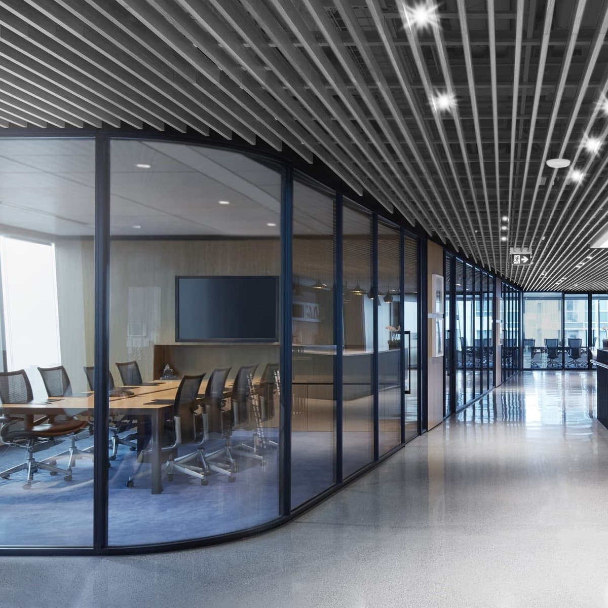 RP Partition - single glass 6x3m