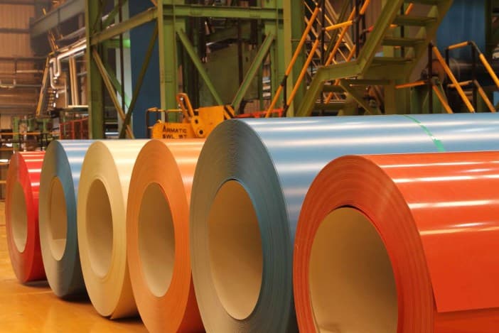 steel cladding - painted, Pre-painted galvanised steel