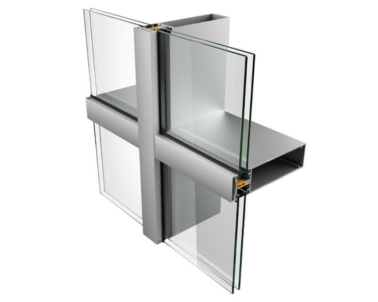 Curtain wall, M60 Curtain wall aluminium IGU