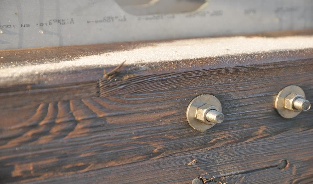 Treated Glued laminated timber (GLT) beams from Spruce and Pine