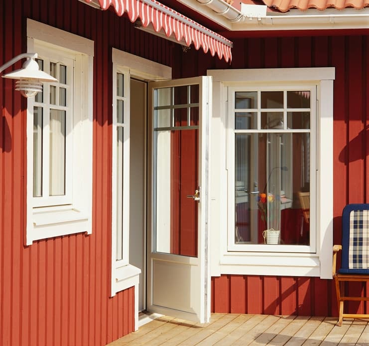 Door panel, Wood Outward balcony door ED