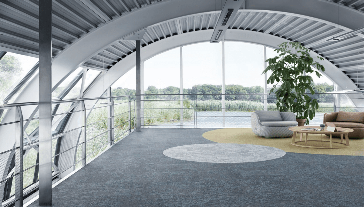 DESSO Carpet tiles, 100% recycled PA6 (max. 700g/m2) + EcoBase